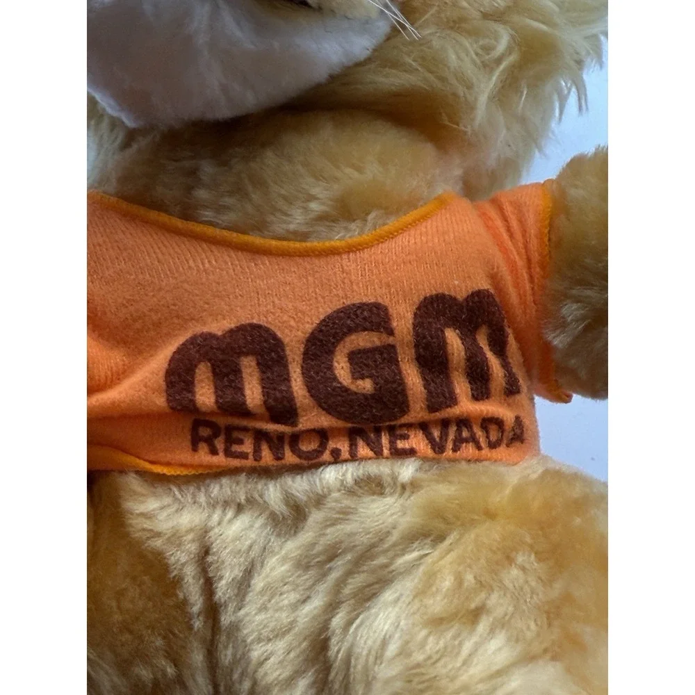 Vintage 1979 Dakin Lion Orange Plush Green Vtg Plastic Large Eyes Las‎ Vegas MGM